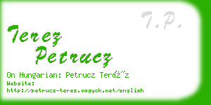 terez petrucz business card